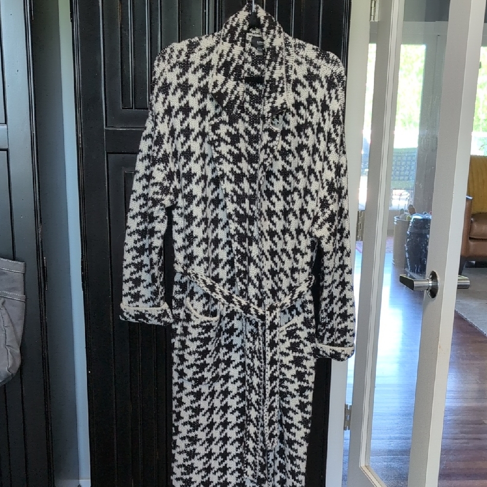 Line Viola Houndstouth Cardigan L